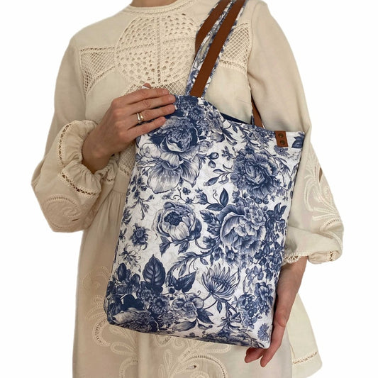 TOTE BAG, Toile de Jouy